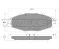 TOMEX Brakes Sada brzdovch destiek ‐ TMX TX 10-80