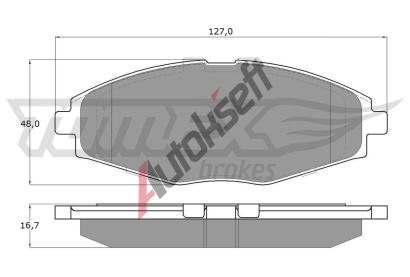 TOMEX Brakes Sada brzdovch destiek TMX TX 10-80, TX 10-80