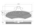 TOMEX Brakes Sada brzdovch destiek ‐ TMX TX 10-81
