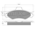 TOMEX Brakes Sada brzdovch destiek ‐ TMX TX 10-82