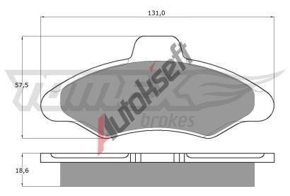 TOMEX Brakes Sada brzdovch destiek TMX TX 10-82, TX 10-82