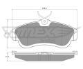 Sada brzdových destiček TOMEX Brakes ‐ TMX TX 10-95 Sada brzdových destiček TOMEX Brakes ‐ TMX TX 10-95