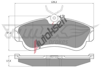 TOMEX Brakes Sada brzdov�ch desti�ek TMX TX 10-95, TX 10-95