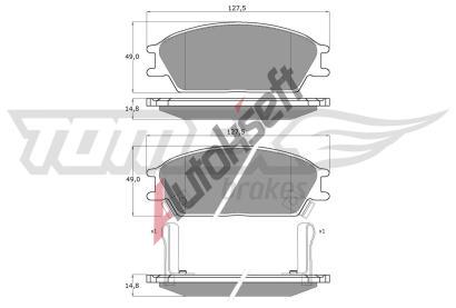 TOMEX Brakes Sada brzdovch destiek TMX TX 11-05, TX 11-05