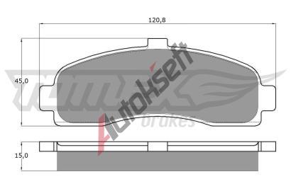 TOMEX Brakes Sada brzdovch destiek TMX TX 11-10, TX 11-10