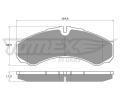 TOMEX Brakes Sada brzdovch destiek ‐ TMX TX 11-11