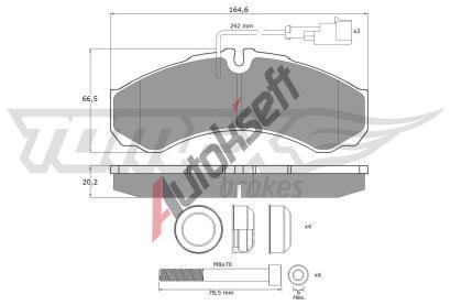 TOMEX Brakes Sada brzdovch destiek TMX TX 11-112, TX 11-112