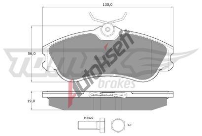 TOMEX Brakes Sada brzdovch destiek TMX TX 11-121, TX 11-121