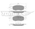 TOMEX Brakes Sada brzdovch destiek ‐ TMX TX 11-19