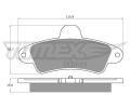 TOMEX Brakes Sada brzdovch destiek ‐ TMX TX 11-20