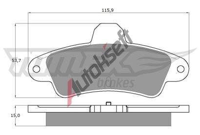 TOMEX Brakes Sada brzdovch destiek TMX TX 11-20, TX 11-20