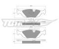 TOMEX Brakes Sada brzdovch destiek ‐ TMX TX 11-30