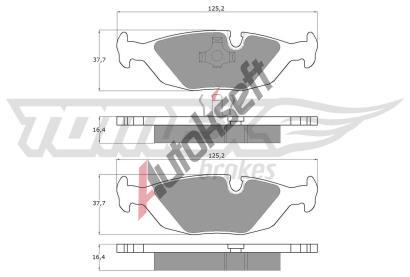 TOMEX Brakes Sada brzdovch destiek TMX TX 11-30, TX 11-30