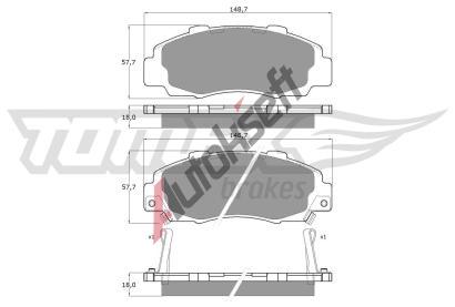 TOMEX Brakes Sada brzdovch destiek TMX TX 11-37, TX 11-37