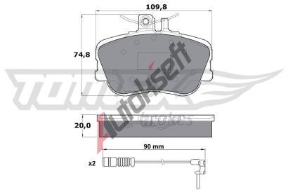 TOMEX Brakes Sada brzdovch destiek TMX TX 11-461, TX 11-461