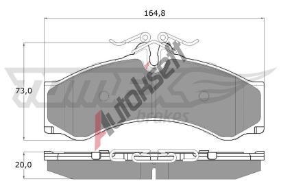 TOMEX Brakes Sada brzdovch destiek TMX TX 11-48, TX 11-48