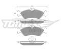TOMEX Brakes Sada brzdovch destiek ‐ TMX TX 11-50