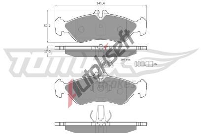 TOMEX Brakes Sada brzdovch destiek TMX TX 11-501, TX 11-501