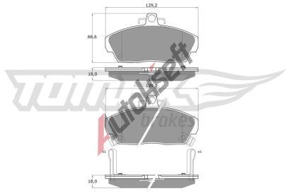 TOMEX Brakes Sada brzdovch destiek TMX TX 11-51, TX 11-51