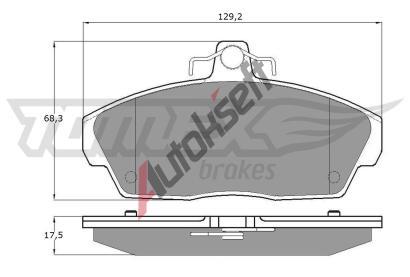TOMEX Brakes Sada brzdovch destiek TMX TX 11-511, TX 11-511