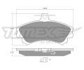 TOMEX Brakes Sada brzdovch destiek ‐ TMX TX 11-521