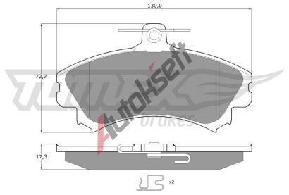 TOMEX Brakes Sada brzdovch destiek TMX TX 11-521, TX 11-521