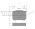 TOMEX Brakes Sada brzdovch destiek ‐ TMX TX 11-60