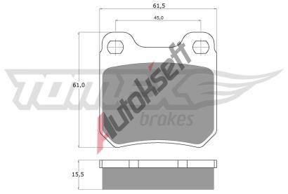 TOMEX Brakes Sada brzdovch destiek TMX TX 11-60, TX 11-60