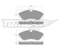 TOMEX Brakes Sada brzdovch destiek ‐ TMX TX 11-73