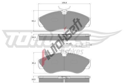 TOMEX Brakes Sada brzdovch destiek TMX TX 11-731, TX 11-731
