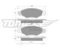 TOMEX Brakes Sada brzdovch destiek ‐ TMX TX 11-751