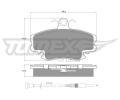 TOMEX Brakes Sada brzdovch destiek ‐ TMX TX 11-78