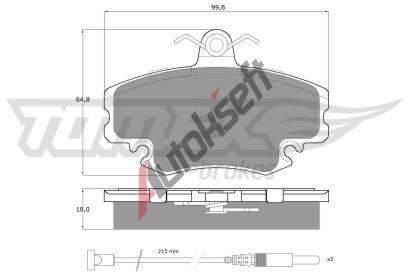 TOMEX Brakes Sada brzdovch destiek TMX TX 11-78, TX 11-78