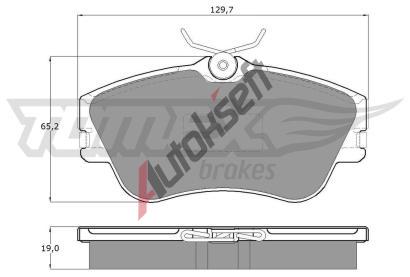 TOMEX Brakes Sada brzdovch destiek TMX TX 11-82, TX 11-82