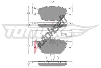 TOMEX Brakes Sada brzdovch destiek TMX TX 11-84, TX 11-84