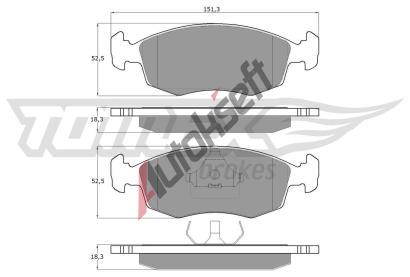 TOMEX Brakes Sada brzdovch destiek TMX TX 11-85, TX 11-85
