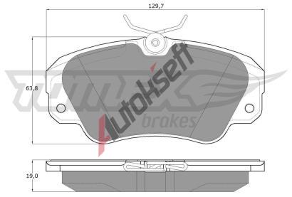 TOMEX Brakes Sada brzdových destiček TMX TX 11-91, TX 11-91 TOMEX Brakes Sada brzdových destiček TMX TX 11-91, TX 11-91