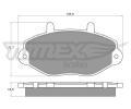TOMEX Brakes Sada brzdovch destiek ‐ TMX TX 11-92