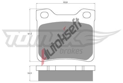 TOMEX Brakes Sada brzdovch destiek TMX TX 11-94, TX 11-94