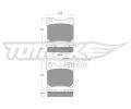 TOMEX Brakes Sada brzdovch destiek ‐ TMX TX 11-95