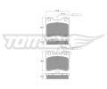 TOMEX Brakes Sada brzdovch destiek ‐ TMX TX 11-97
