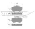 TOMEX Brakes Sada brzdovch destiek ‐ TMX TX 12-04