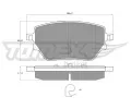 TOMEX Brakes Sada brzdovch destiek ‐ TMX TX 12-08