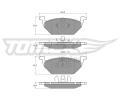 TOMEX Brakes Sada brzdovch destiek ‐ TMX TX 12-10