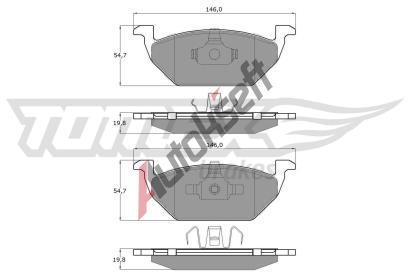 TOMEX Brakes Sada brzdovch destiek TMX TX 12-10, TX 12-10