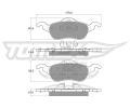 TOMEX Brakes Sada brzdovch destiek ‐ TMX TX 12-17