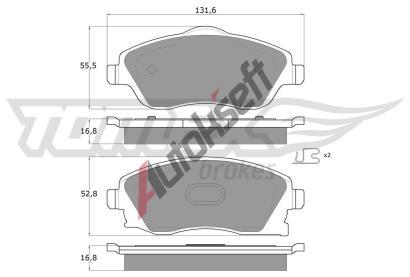 TOMEX Brakes Sada brzdovch destiek TMX TX 12-19, TX 12-19