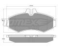 TOMEX Brakes Sada brzdovch destiek ‐ TMX TX 12-23