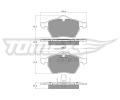 TOMEX Brakes Sada brzdovch destiek ‐ TMX TX 12-25