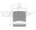 TOMEX Brakes Sada brzdovch destiek ‐ TMX TX 12-29